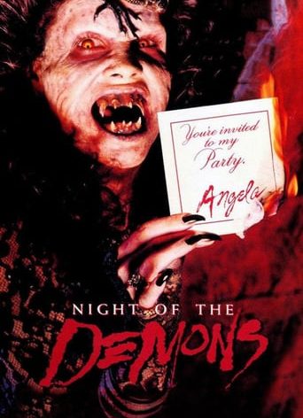 Poster for the movie "Night of the Demons"